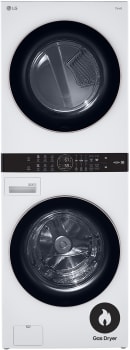 LG WKG101HWA - Single Unit Front Load LG WashTower™ with Center Control™ 4.5 cu. ft. Washer and 7.4 cu. ft. Gas Dryer