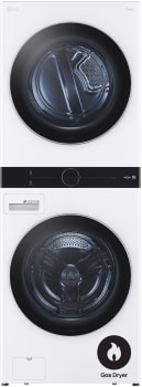 LG WKGX201HWA - 27 Inch Smart Gas Single Unit WashTower with 4.5 cu. ft. Washer Capacity
