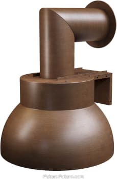 Futuro Futuro Campana Series WL20CAMPANACPR - 20 Inch Campana Wall Mount Range Hood in Angled View