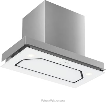 Futuro Futuro Bravia Series WL22BRAVIAWHT - 22 Inch Bravia Insert Range Hood in Angled Bottom View