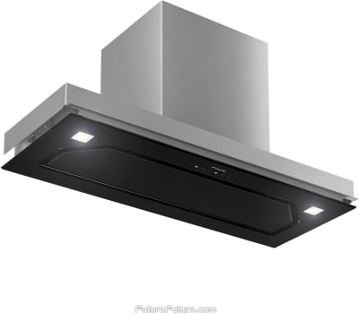 Futuro Futuro Bravia Series WL30BRAVIABLK - 30 Inch Bravia Insert Range Hood in Bottom Angled View