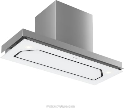Futuro Futuro Bravia Series WL30BRAVIAWHT - 30 Inch Bravia Insert Range Hood in Bottom Angled View