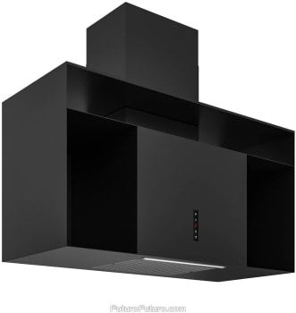 Futuro Futuro Knox Series WL36KNOXGM - 36 Inch Knox Black Wall Mount Range Hood in Angled View