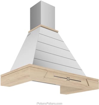 Futuro Futuro Pyramid Series WL36PYRAMID - 36 Inch Pyramid Wall Mount Range Hood in Angled View