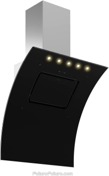 Futuro Futuro Splash Series WL36SPLASHBLK - 36 Inch Splash Wall Mount Range Hood in Angled View