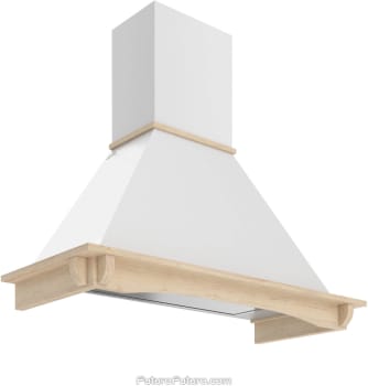 Futuro Futuro Castle Series WL48CASTLE - 48 Inch Castle Wall Mount Range Hood in Angled View