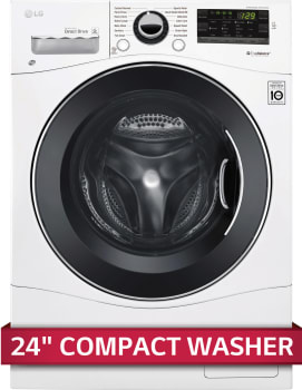 LG WM1388HW 24 Inch Front Load Washer with 2.3 Cu. Ft. Capacity, Dial-A ...