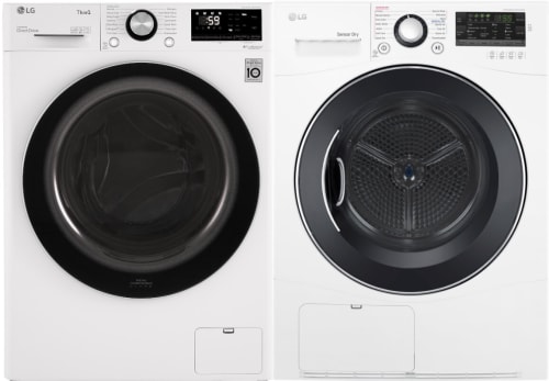 LG LGWADREW888 - Washer with paired Dryer in White