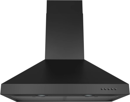 Hauslane WM530BLK30B - 30 Inch Wall Mount Convertible Chimney Hood