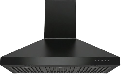 Hauslane WM530BLK36B - 36 Inch Wall Mount Convertible Chimney Hood