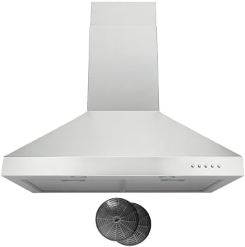 Hauslane WM530SS30B - 30 Inch Wall Mount Convertible Chimney Hood