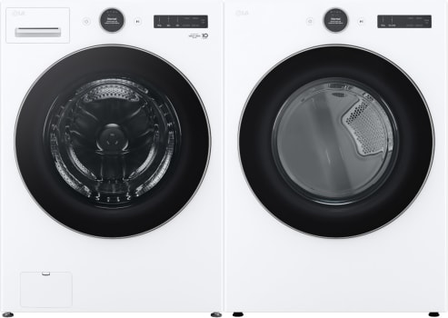 LG LGWADREW5500 - Washer with paired Dryer in White