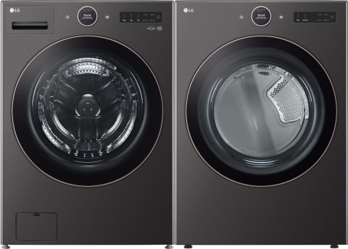 LG LGWADRGB6500 - Washer with Paired Dryer in Black Steel