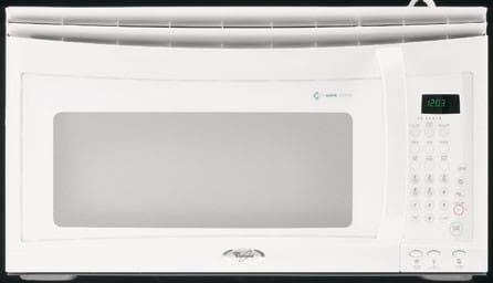 Whirlpool Mh9181xmq 1 8 Cu Ft Microwave Hood Combination W Accuwave System White On White