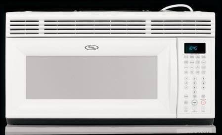 Whirlpool Gh4155xpq 1 5 Cu Ft Over The Range Microwave Oven With 1000 Cooking Watts Sensor Cooking Cycles White On White
