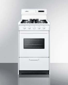 Summit Wnm1307kw 20 Inch Freestanding Gas Range With Manual Clean Summit Wnm1307kw Front View