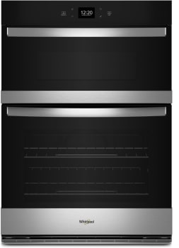 Whirlpool 27 Self-Cleaning Convection Air Fry Convection Smart Microwave  Wall Oven Combo in Black