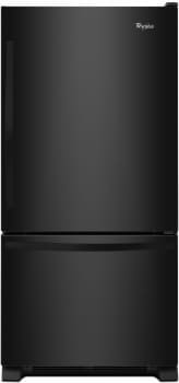 Whirlpool WRB322DMBB - 33 Inch Bottom-Freezer Refrigerator in Black with 21.9 cu. ft. Capacity
