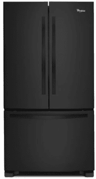 Whirlpool Wrf532smbb 33 Inch French Door Refrigerator With 21 7 Cu Ft Capacity Frameless Glass Shelves Gallon Door Storage Humidity Controlled Crispers Temperature Controlled Pantry Accu Chill Temperature Management Energy Star And Ice Maker Black