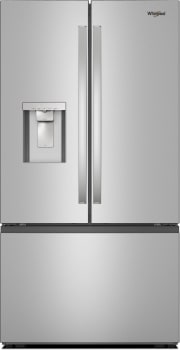 Whirlpool WRFF3736SZ - 36 Inch Freestanding French Door Bottom Mount Refrigerator in Front View