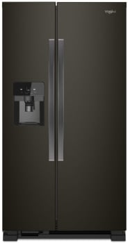 Whirlpool WRS325SDHV - Black Stainless Steel Front