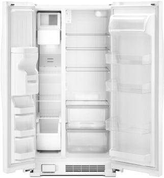 Whirlpool WRS331SDHW 33 Inch Freestanding Side by Side Refrigerator ...