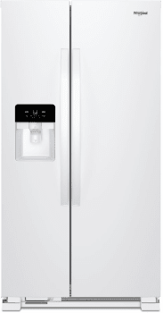 Whirlpool 33 in. Wide Side-by-Side Refrigerator in White 21 cu. ft. WRS331SDHW on Fridge.com