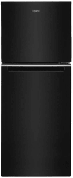Whirlpool 24 in. Wide Small Space Top-Freezer Refrigerator in Black 11.6 cu. ft. WRT112CZJB on Fridge.com
