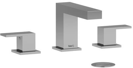Rohl Kubik US08C - Kubik Widespread Lavatory Faucet with 1.2 GPM Flow Rate in Chrome