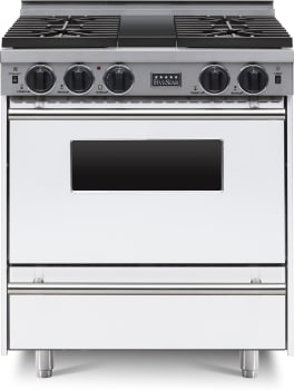FiveStar WTN2827W - 30 Inch Professional Freestanding Gas Range with 4 Sealed Burners