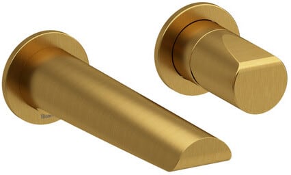 Rohl Parabola™ TPB360BG - Parabola™ Wall Mount 360° Lavatory Faucet Trim in Brushed Gold