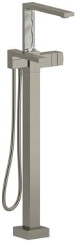Rohl Reflet™ TRF39BN - Reflet™ Single Hole Floor Mount Tub Filler Trim with Hand Shower in Brushed Nickel