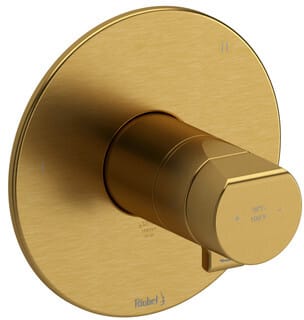 Rohl Parabola™ TPB45BG - Parabola™ Single Knob Handle Thermostatic and Pressure Balance Trim with 5 Functions in Brushed Gold