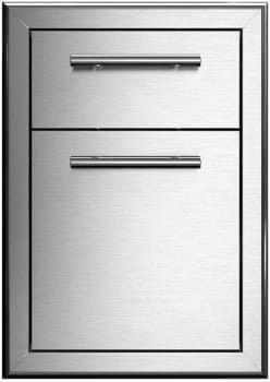 XO XOG16DRAWER - 16 Inch Double Drawer with 304 Stainless Steel Construction