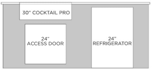 XO XOGOKBARV1BL - Cocktail Station Layout