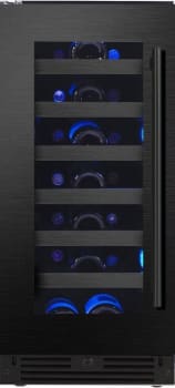 XO XOU15WGBSL - 15 Inch Undercounter Single Zone Wine Cooler with 34 Bottle Capacity in Front View