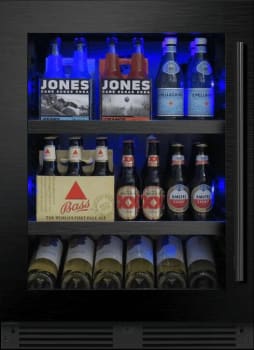 XO XOU24BCGBSL - 24 Inch Black Stainless  Beverage Center