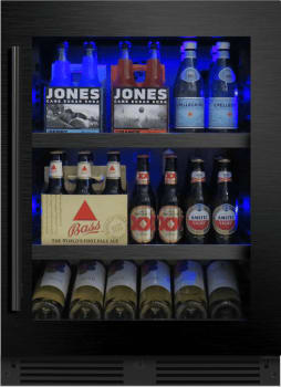 XO XOU24BCGBSR - 24 Inch Black Stainless Beverage Center