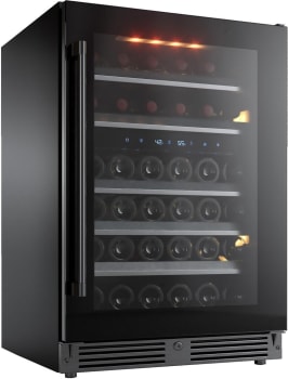 XO XOU24WDZGBR - 24 Inch Dual Zone Wine Cooler with 46 Bottle Capacity