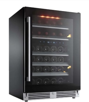 XO XOU24WDZGBR - 24 Inch Dual Zone Wine Cooler with 46 Bottle Capacity