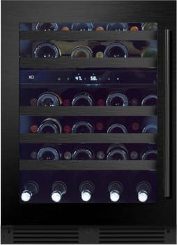 XO XOU24WDZGBSL - 24 Inch Undercounter Dual Zone Wine Cooler with 46 Bottle Capacity in Front View