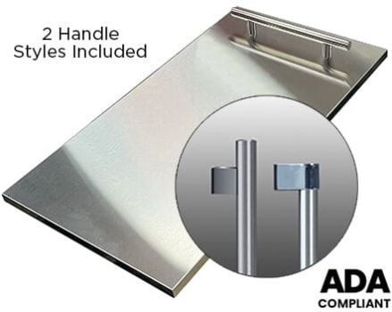 XO XOUIM15SDA - Stainless Steel Door Panel - ADA Height