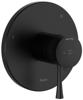 Rohl Edge™ TEDTM47BK - Edge™ 1/2" Therm & Pressure Balance Trim With 3 Functions in Black