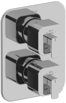 Rohl Equinox™ TEQ46C - Equinox™ 3/4 Inch Dual Lever Handle Thermostatic and Pressure Balance Trim with 6 Functions in Chrome