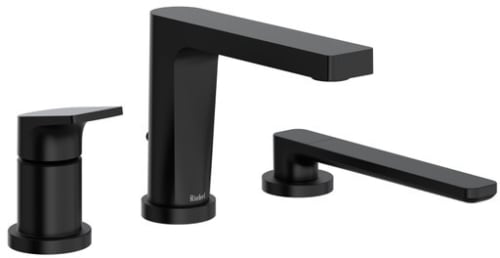 Rohl Ode™ TOD10BK - Ode™ 3-Hole Deck Mount Tub Filler Trim with Hand Shower in Black