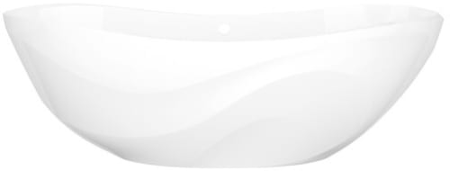 Rohl Seros SE2NSWOF - 30 Inch Freestanding Soaking Bathtub with Curve Rim and Overflow Hole
