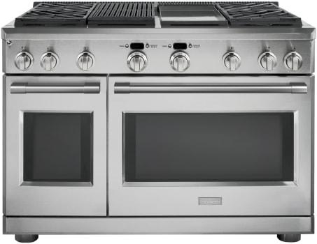 Monogram ZDP484NGNSS 48 Inch Freestanding Professional Dual Fuel Range ...