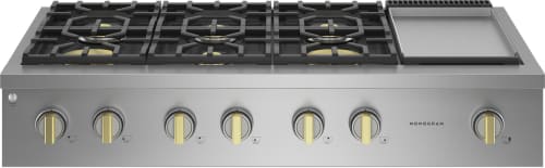 Monogram Statement Series ZGU486NDTSS - 48 Inch Slide-In Professional Gas Rangetop with 6 Sealed Burners