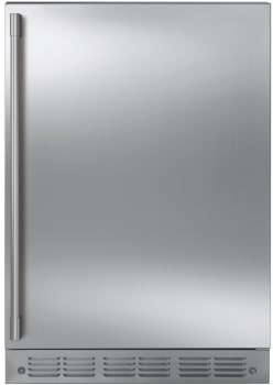Monogram ZIBS240NSS - Monogram 24" Bar Refrigerator with Icemaker Shown with Statement Handle