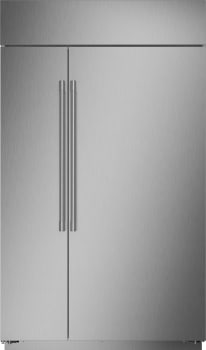 Monogram ZISS480NNSS - 48 Inch Smart Counter Depth Built-In Side by Side Refrigerator (Statement Handle Shown)